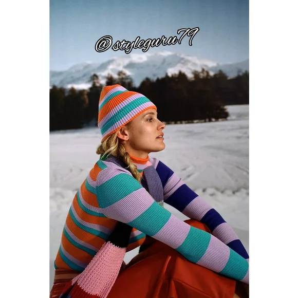 Anthropologie Stripe Beanie Susmie main image 3